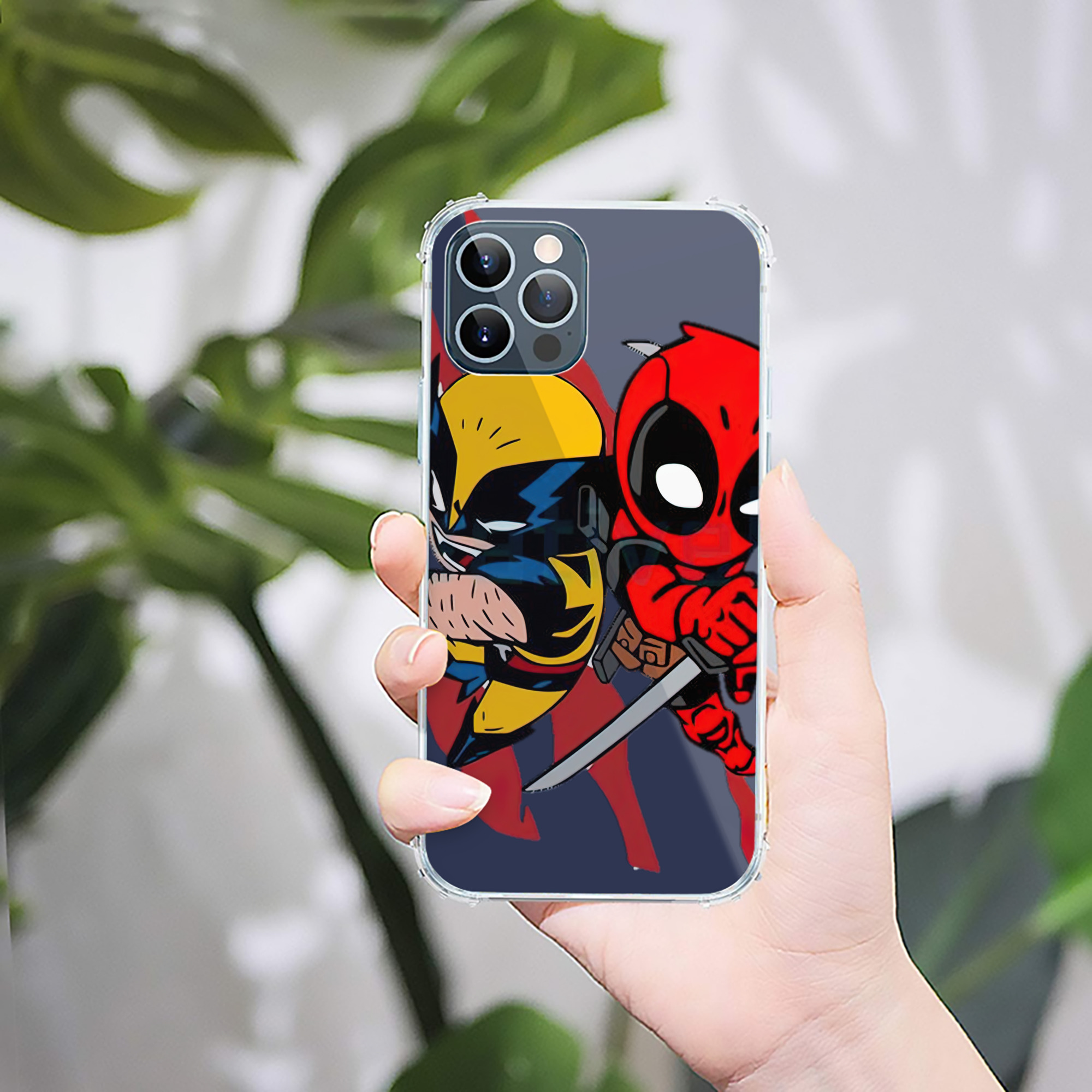 （画像用） Deadpool デッドプール 【iPhone 12シリーズ対応】透明スマホケース（クリアソフトケース）